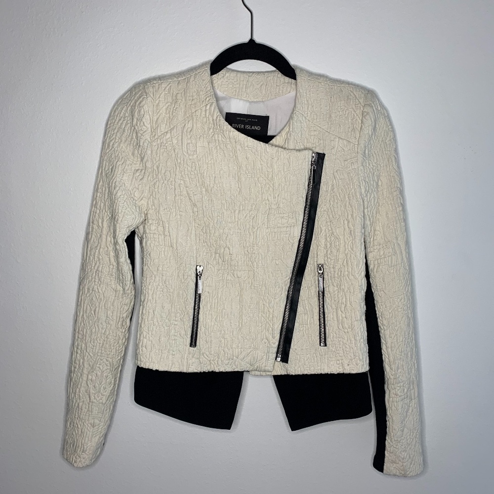 River Island Cream + Black Jacket